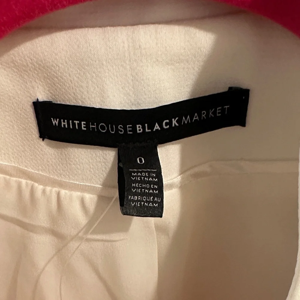 White Ruffled Women's Jacket - Picture 3 of 6